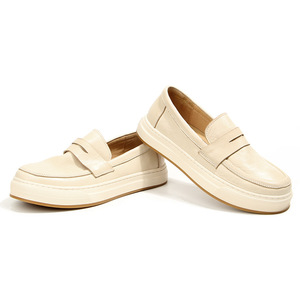Off-White Leather Sneakers 139-4 <b>Cushioned</b> Youth Casual Shoes - Product Image 4