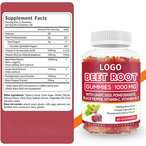 OEM/ODM Beterraba Gomas Herbal Suplementos São Ricos Em Beterraba Várias Vitaminas e Extrato De Pimenta Preta - Product Image 5