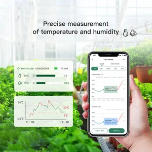 미니 스마트 와이파이 온도계 습도계 app usb 데이터 로거 온실 파충류 애완 동물 vivariums 식품 저장 호텔 방