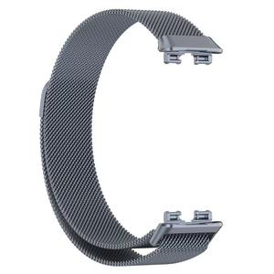 Bracelet de montre magnétique milanais en acier inoxydable pour <span class=keywords><strong>Huawei</strong></span> <span class=keywords><strong>Band</strong></span> 10 9 8 Bracelet de remplacement Bracelet à boucle en métal - Product Image 2