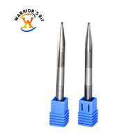 Fraise à queue sphérique Warrior's Bit 6 mm en aluminium revêtu d'étain à 2 dents pour le travail du bois CNC OEM