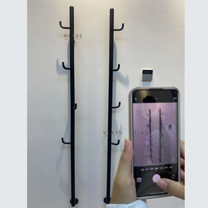 Dọc điện Rack khăn với xoay Hooks cho áo choàng tắm treo tường 304 thép không gỉ nóng phong cách nước nóng ấm giá - Product Image 2