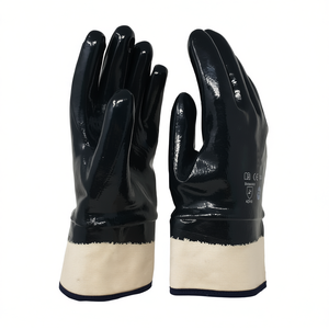 ถุงมือผ้าฝ้ายเคลือบไนไตรล์ ขนาด 10 ป้องกันการบาด ถุงมือทำงาน - Product Image 2