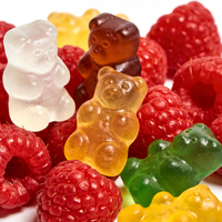 Caramelos de Goma Q-bouncy Bear de Frambuesa de Alta Calidad, Mezclados con Sabores de Frutas, Dulces Casuales para Niños y Adultos, Ideales para Fiestas