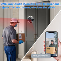 Tuya 1080P PIR détection de mouvement 120 ° Angle de vue Smart WIFI judas caméra cachée sonnette