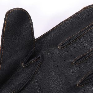 Gants en cuir véritable pour hommes, à doigts entiers, pour la conduite, la moto, les voyages, les activités de plein air, gants légers très vendus - Product Image 6