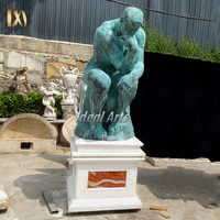 Statue de David en bronze, sculpture de figure masculine nue célèbre, en cuivre coulé grandeur nature, pour jardin extérieur, à vendre