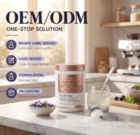 Poudre de mélange isolé d'adaptogènes sans gluten et sans OGM, formule personnalisée ISO, pour la concentration et le bien-être cérébral, vente en gros
