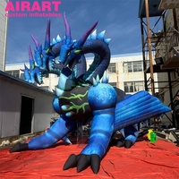 Décoration Fantastique Haut de Gamme : Dragon Gonflable à Trois Têtes Personnalisé, Cerbère Gonflable Géant, Sculpture Durable pour Événements Commerciaux