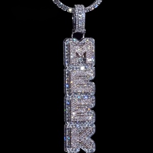 Colgante de Moissanita Personalizado de Hip Hop, Diseño Único, Plata de Ley 925, Joyería de Lujo con Incrustaciones de Diamantes para Hombre y Mujer, Regalo - Product Image 2