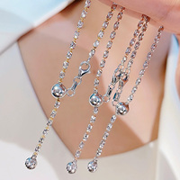 Collier artisanal italien en or 18 carats or rose platine chaîne de chandail ajustable en or bicolore collier en argent sterling 925