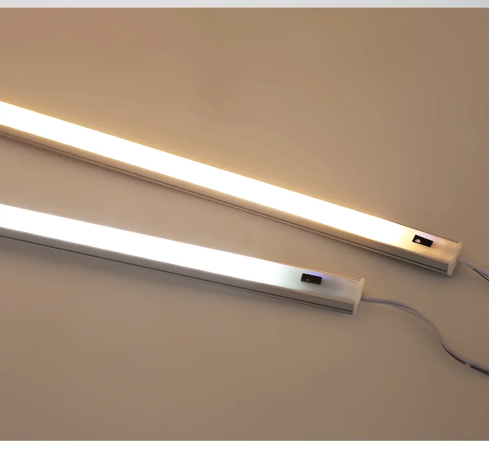 อลูมิเนียมโปรไฟล์หลอด LED Strip Light 12V กับสมาร์ทกวาด Sensor DIY ครัวตู้ Closet Backlight