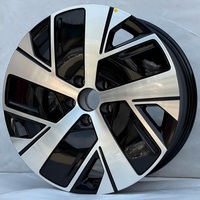 Ruedas de Aleación de Aluminio con Acabado Negro Brillante de Cinco Radios para Autos de Pasajeros, 20 y 21 Pulgadas, 5x120 PCD, para Vehículos BYD Tang de Nueva Energía