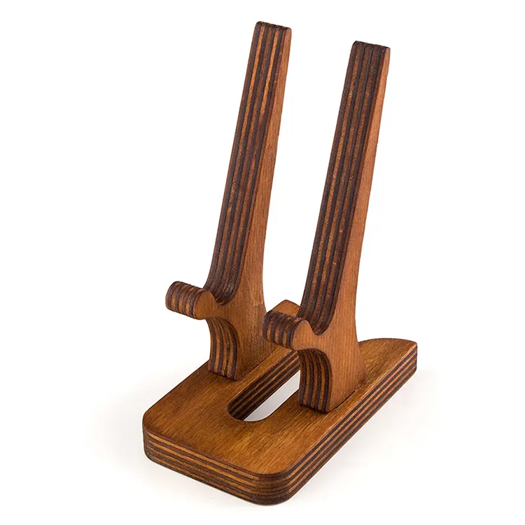 Universal Portable Mini Size Eco-friendly Desktop Wooden Tablet Stand Mobile Phone Holders