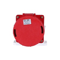 Prise industrielle murale IP67 5 broches 380V 125A, prise et fiche étanches pour alimentation marine