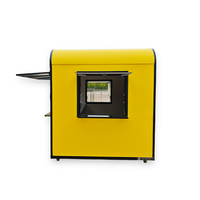 Remorque de restauration mobile de qualité supérieure pour café et nourriture, unité de traiteur extérieure avec évier, rangement et comptoir de service