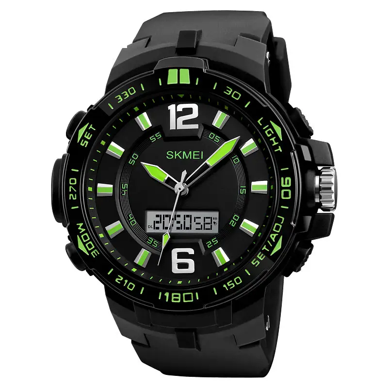 SKMEI 1273 Skmei Brand 1273 Fitness Fashion Men Wrist Sports Digital Watches Abs Plastic PU Resin Alloy Unisex Round Bag