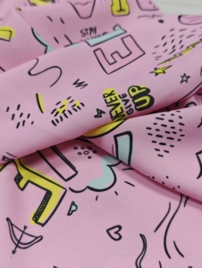 Resistente a las arrugas, 120gsm, tela de seda Latina transpirable, tejido estampado, ligero, de Vietnam Pijama, uso para ropa de dormir - Product Image 3