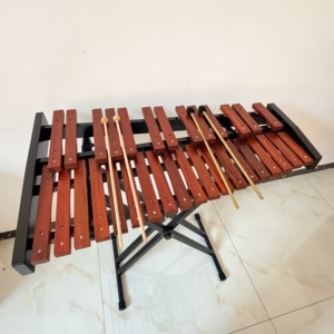<span class=keywords><strong>Xilófono</strong></span> Orff Profesional de Madera, Glockenspiel, <span class=keywords><strong>Xilófono</strong></span> de Barra de Madera de 32 Tonos, Marimba de Madera Roja <span class=keywords><strong>con</strong></span> Soporte - Product Image 2