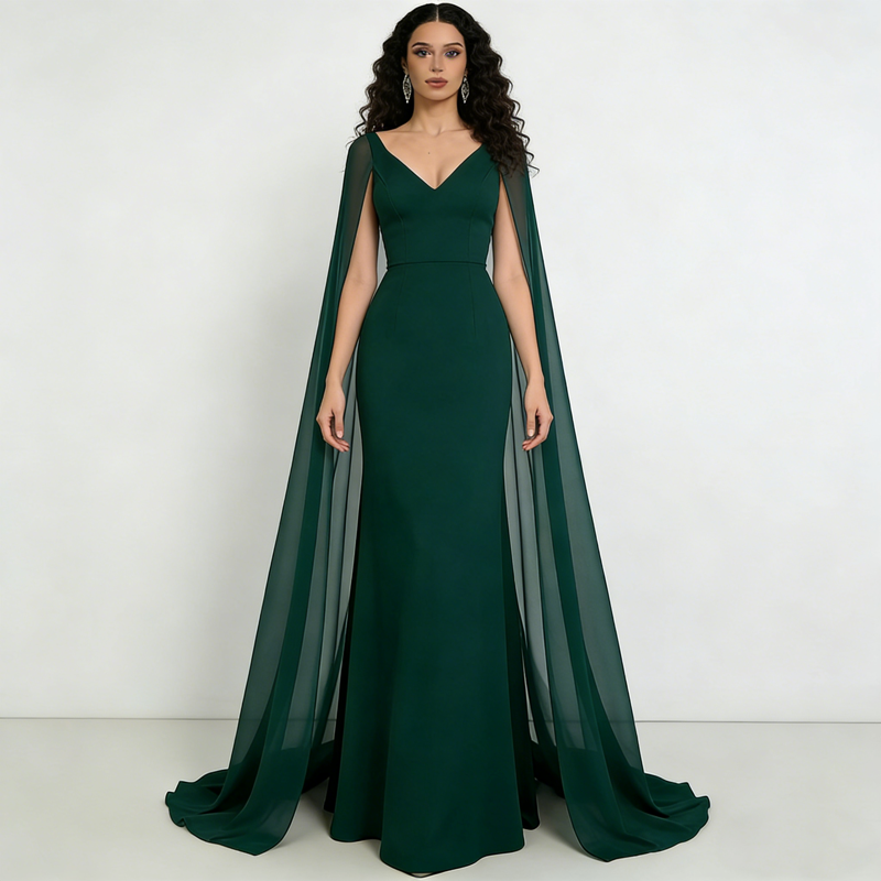 emerald green graduation dress V Neck Prom Dresses, Green Formal Evening Dre – morievent Product Code Emerald Green Dress For Homecoming