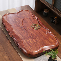 Plateau à thé en noyer entier en bois massif maison salon simple service à thé kung fu plateau à thé mer imitation bûche petite table à thé