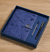 Boîte-cadeau de cahier A5 rétro personnalisé à la mode avec boucle magnétique planification d'affaires réunion bloc-notes couverture en papier Logo imprimé
