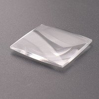 Camman Optical Biconvex 41x37mm Square Magnifying Double Convex Acrylic Lenses OEM S4137