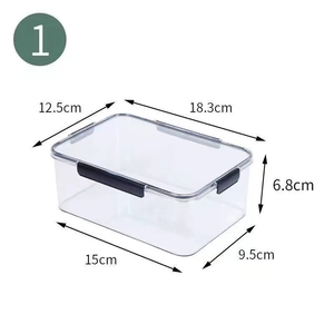 Boîte de conservation alimentaire transparente en plastique de qualité supérieure pour kimchi, congélation et <span class=keywords><strong>micro</strong></span>-ondes - Product Image 5