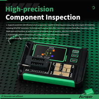 Comprobador de Transistores Portátil LCR-AR1, Medidor LCR, Prueba Automática de MOSFET, Diodos, Resistencias, Condensadores, Inductores, Comprobador de Componentes Electrónicos