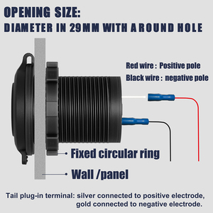 Chargeur de voiture marin pour <span class=keywords><strong>camping</strong></span>-<span class=keywords><strong>car</strong></span> avec prise USB étanche 12V/24V 5V 3.1A avec couvercle - Product Image 5