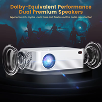 Mini projecteur, projecteur vidéo portable H5, projecteur de films, prend en charge la 8K avec système Android 1080P