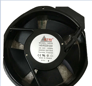 <span class=keywords><strong>ETRI</strong></span> 148VK0281000 208-240V AC 200mA 170mA 35/33W 248CFM 2800RPM Ventilateur de refroidissement axial à onduleur à cadre en aluminium - Product Image 1