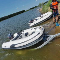 Bateau pneumatique de luxe RIB-300, bateau de sport gonflable certifié CE, Hypalon, fibre de verre, PVC, vente chaude, 4 personnes