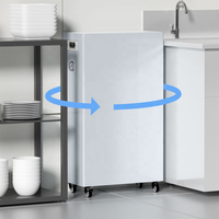 Purificateur d'eau RO à 5 étapes à faible bruit avec roues pivotantes et haute performance pour les écoles, les hôtels et les bureaux