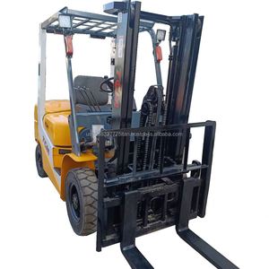 <b>Used</b> Japanese TCM TCM30 3 Ton Mini Diesel Engine Forklift with 3 Stage Mast Indoor Use - Product Image 1
