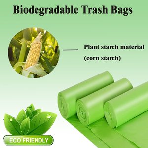 Wholesale 100% <strong>Biodegradable</strong> Compostable Degraded PLA PBAT Corn Starch <strong>Garbage</strong> Trash Bin <strong>Bag</strong> Household Office Hotel - Product Image 2