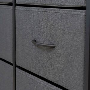 Commode autoportante moderne en tissu pour salon, durable, avec panneaux en MDF et acier inoxydable, en pin, disponible en plusieurs couleurs – Fournisseur en gros - Product Image 5