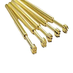 Pirinç altın kaplama su geçirmez konnektör altın kaplama pogo pin manyetik konnektör yüksek akım pcb konektörü kısa pogo pin