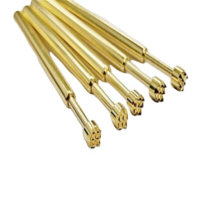 Brass Gold Plated Waterproof High Current Magnetic Pogo Pin PCB Adapter Connector with CNC Processing Short Design