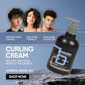 Crème Définissante 2-en-1 Sans Rinçage pour Boucles Naturelles et Ondulations <span class=keywords><strong>Lala</strong></span>, Enrichie au Beurre de Karité et à l'Huile d'Olive, Marque Blanche - Product Image 3