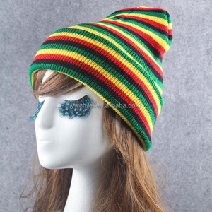 Jamaïcain Chaud Hiver Tricot Bonnet <span class=keywords><strong>de</strong></span> Ski Crâne Bonnet <span class=keywords><strong>Rasta</strong></span> Bonnet - Product Image 2