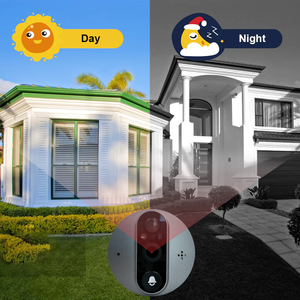 Videoportero Inteligente con Cámara de Ojo de Gato 1080P, <span class=keywords><strong>WiFi</strong></span> Tuya, Visión Nocturna, <span class=keywords><strong>Kit</strong></span> de Monitoreo - Product Image 6