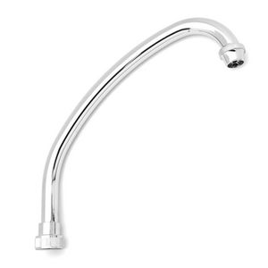 Bec verseur universel pour mitigeur d'évier à trou unique, chromé, design incurvé de 18 pouces - Product Image 1