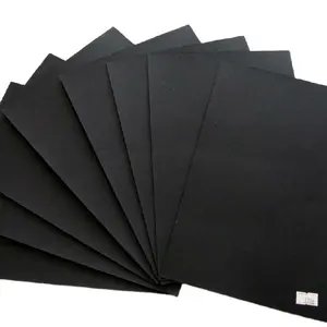 Personalizado 80 ~ 450gsm recubierto de doble Lado de cartón negro/cartulina de papel para embalaje cajas de zapatos