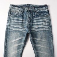 Jean évasé classique délavé pour homme, style vintage et déchiré, coupe ample, tendance streetwear – Meilleures ventes