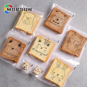 Sacs à pain transparents de qualité supérieure en PP de qualité alimentaire avec logo personnalisé, gaufrage, pour produits de boulangerie, gâteaux et sandwichs, avec fermeture éclair - Product Image 3