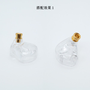 Headphone Sound Nozzle Gold Aluminum Alloy 7.35mm Height 4.4mm Outer Diameter Metal DIY Accessory - Product Image 2