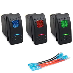 2-10 Pin Marine Carling Style Rocker Switch Waterproof On Off 12V 24V Jeep Off-Road Bus RV Boat LED Light Rocker Switch