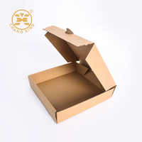 Lieferbox Pizza zum Mitnehmen Blanko E-Welle Wellpappe Pizza-Papierbox