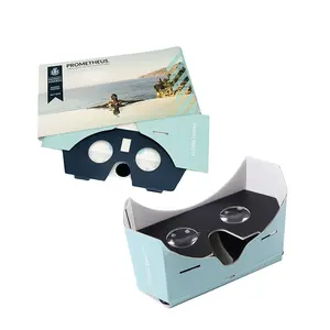 Flat Packaging Custom Printed Folding VR Google Cardboard VR Cardboard Foldable vr glasses for Smartphone